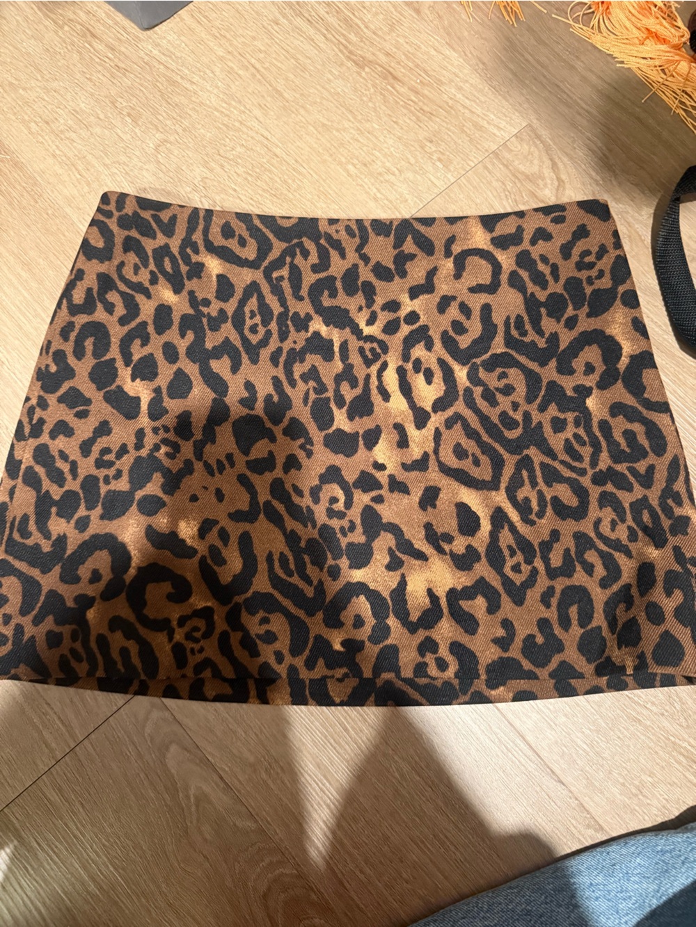 Reformation Brown and Black Cheetah Skirt